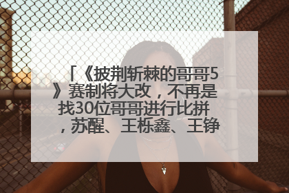 《披荆斩棘的哥哥5》赛制将大改，不再是找30位哥哥进行比拼，苏醒、王栎鑫、王铮亮、张远等多名男团选手被曝将参加