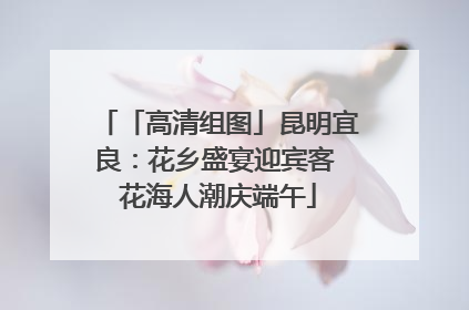 「高清组图」昆明宜良：花乡盛宴迎宾客 花海人潮庆端午