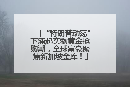 “特朗普动荡”下涌起实物黄金抢购潮，全球富豪聚焦新加坡金库！