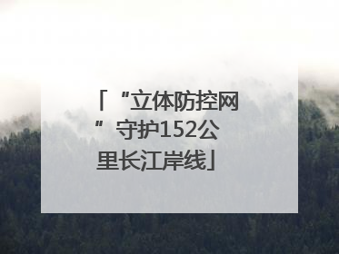 “立体防控网”守护152公里长江岸线