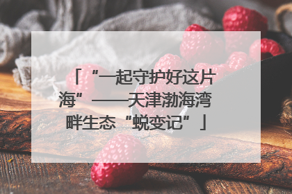 “一起守护好这片海”——天津渤海湾畔生态“蜕变记”