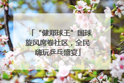 “健郑球王”国球旋风席卷社区，全民嗨玩乒乓盛宴