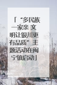 “多民族一家亲 文明让银川更有品质”主题活动在闽宁镇启动