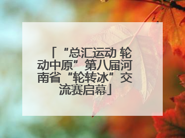 “总汇运动 轮动中原”第八届河南省“轮转冰”交流赛启幕
