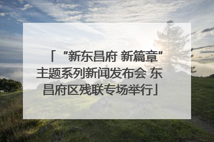 “新东昌府 新篇章”主题系列新闻发布会 东昌府区残联专场举行