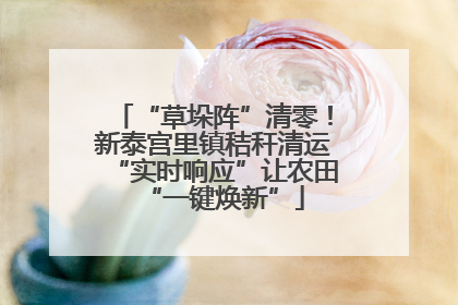 “草垛阵”清零！新泰宫里镇秸秆清运“实时响应”让农田“一键焕新”