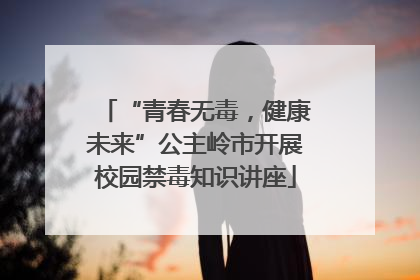 “青春无毒，健康未来”公主岭市开展校园禁毒知识讲座