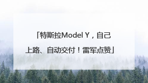 特斯拉Model Y，自己上路、自动交付！雷军点赞