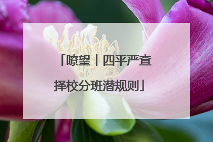 瞭望丨四平严查择校分班潜规则