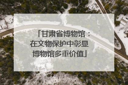 甘肃省博物馆：在文物保护中彰显博物馆多重价值