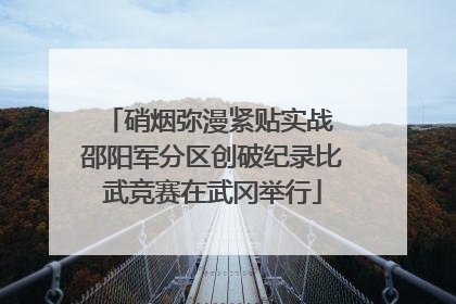 硝烟弥漫紧贴实战 邵阳军分区创破纪录比武竞赛在武冈举行