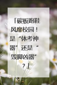 碳板跑鞋风靡校园！是“体考神器”还是“毁脚凶器”？