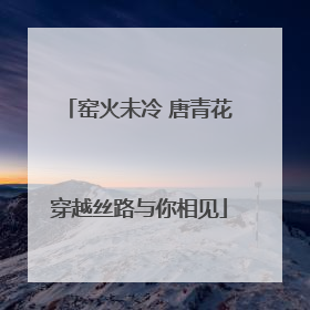 窑火未冷 唐青花穿越丝路与你相见