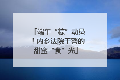 端午“粽”动员！内乡法院干警的甜蜜“食”光
