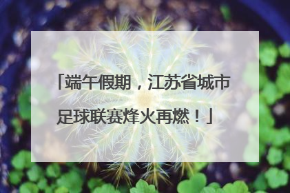 端午假期，江苏省城市足球联赛烽火再燃！