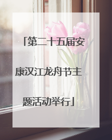 第二十五届安康汉江龙舟节主题活动举行