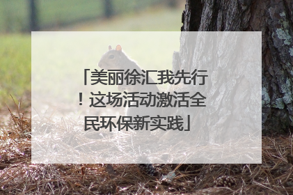 美丽徐汇我先行！这场活动激活全民环保新实践