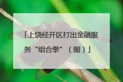 上饶经开区打出金融服务“组合拳”（图）