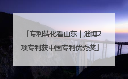 专利转化看山东｜淄博2项专利获中国专利优秀奖