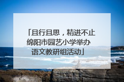 且行且思，精进不止 绵阳市园艺小学举办语文教研组活动