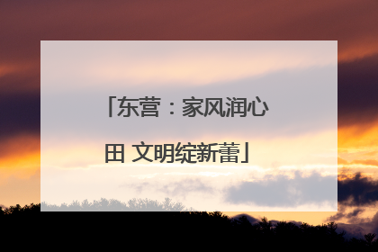东营：家风润心田 文明绽新蕾