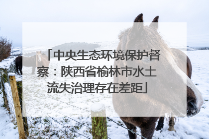 中央生态环境保护督察：陕西省榆林市水土流失治理存在差距