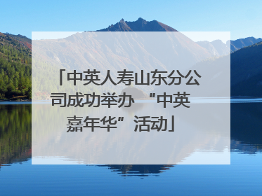 中英人寿山东分公司成功举办 “中英嘉年华”活动
