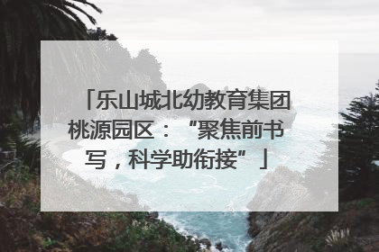 乐山城北幼教育集团桃源园区：“聚焦前书写，科学助衔接”