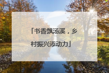 书香飘汤溪，乡村振兴添动力