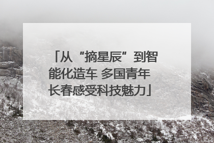 从“摘星辰”到智能化造车 多国青年长春感受科技魅力