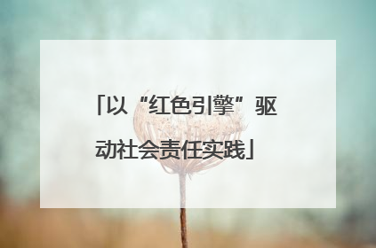 以“红色引擎”驱动社会责任实践