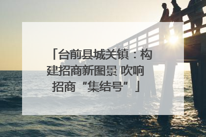台前县城关镇：构建招商新图景 吹响招商“集结号”