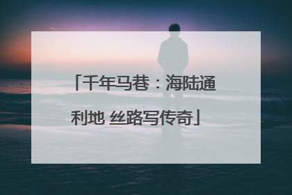 千年马巷：海陆通利地 丝路写传奇