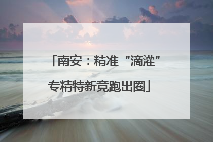 南安：精准“滴灌”专精特新竞跑出圈