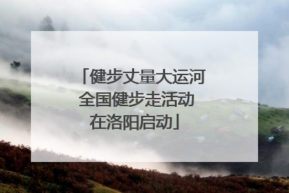 健步丈量大运河 全国健步走活动在洛阳启动
