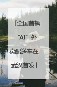 全国首辆“AI”外卖配送车在武汉首发