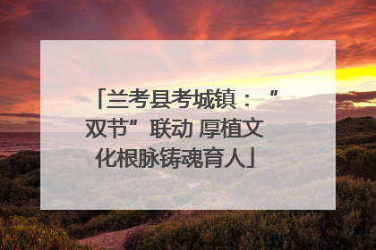 兰考县考城镇：“双节”联动 厚植文化根脉铸魂育人