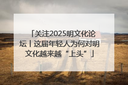 关注2025明文化论坛丨这届年轻人为何对明文化越来越“上头”