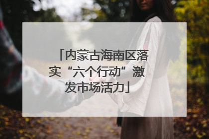 内蒙古海南区落实“六个行动”激发市场活力