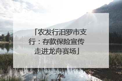 农发行汨罗市支行：存款保险宣传走进龙舟赛场