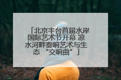 北京丰台首届水岸国际艺术节开幕 凉水河畔奏响艺术与生态 “交响曲”