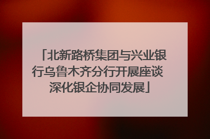 北新路桥集团与兴业银行乌鲁木齐分行开展座谈 深化银企协同发展