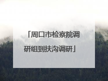 周口市检察院调研组到扶沟调研