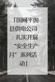 国网平舆县供电公司：扎实开展“安全生产月”系列活动