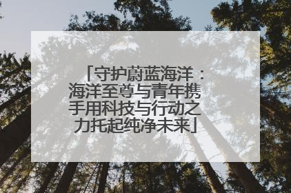 守护蔚蓝海洋：海洋至尊与青年携手用科技与行动之力托起纯净未来