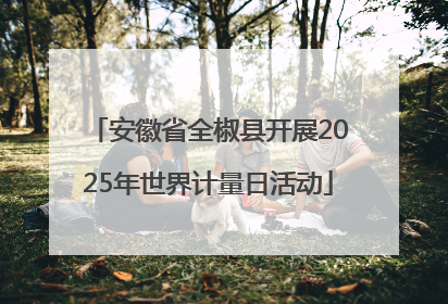 安徽省全椒县开展2025年世界计量日活动