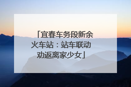 宜春车务段新余火车站：站车联动劝返离家少女