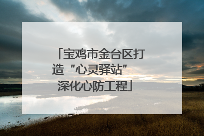 宝鸡市金台区打造“心灵驿站” 深化心防工程