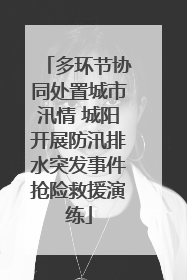 多环节协同处置城市汛情 城阳开展防汛排水突发事件抢险救援演练