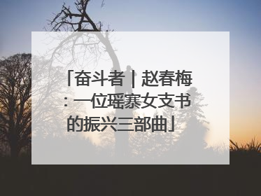 奋斗者｜赵春梅：一位瑶寨女支书的振兴三部曲
